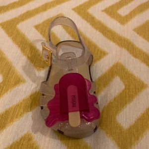 NWT Mini Melissa sz 6 pink popsicle jelly sandals